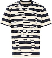 JW Anderson Striped Cotton Short Sleeve T-Shirt Black JT0008PG0428-891 JW Anderson Striped Cotton Short Sleeve T-Shirt Black JT0008PG0428-891