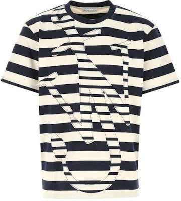 JW Anderson Camiseta de Algodón a Rayas de Manga Corta Negra. JT0008PG0428-891 Buy JW Anderson Camiseta de Algodón a Rayas de Manga Corta Negra. JT0008PG0428-891