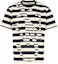 Order JW Anderson Camiseta de Algodón a Rayas de Manga Corta Negra. JT0008PG0428-891