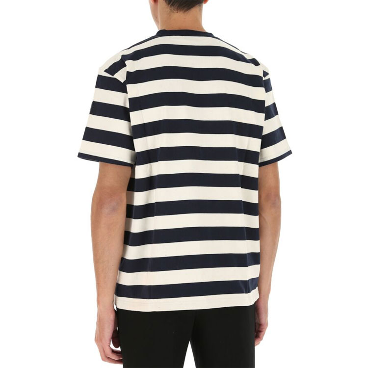 Purchase JW Anderson Camiseta de Algodón a Rayas de Manga Corta Negra. JT0008PG0428-891