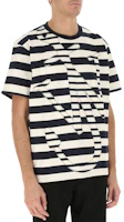 Details for JW Anderson 條紋短袖棉T恤 黑色 JT0008PG0428-891