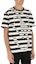 Details for JW Anderson Camiseta de Algodón a Rayas de Manga Corta Negra. JT0008PG0428-891