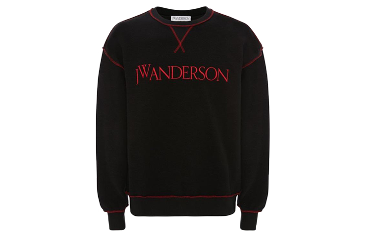JW Anderson Alphabet Printed Crewneck Sweatshirt Black JO0005-PG0490-999