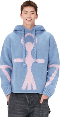 JW Anderson锚标嵌花针织连帽衫男女同款毛衣。 KW0808YN0170744 Lookbook JW Anderson锚标嵌花针织连帽衫男女同款毛衣。 KW0808YN0170744