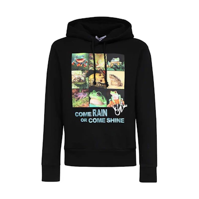 JW Anderson Animal Letter Print Hoodie Black JW0116PG1386999