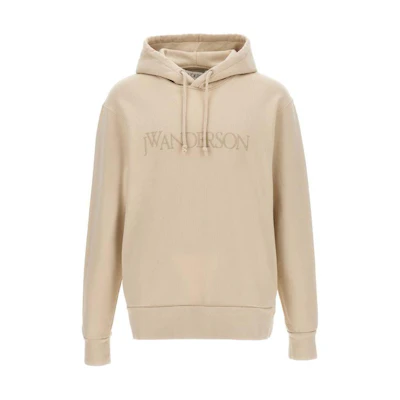 JW Anderson Beige Letter Print Hoodie Long Sleeve JW0105PG1390-132
