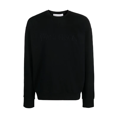 JW Anderson Black Solid Color Crewneck Sweatshirt JW0103PG1390999