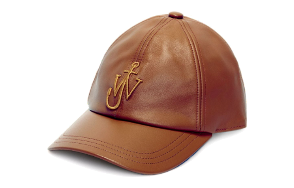 JW Anderson Brown Logo Embroidered Baseball Cap Unisex Couple Style. AC0198LA0277600