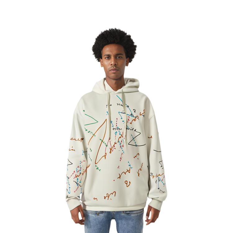 Lookbook JW Anderson Capsule Collection Hoodie Cetak Putih. 17272023