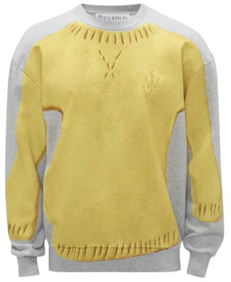 JW Anderson 拼色圆领套头衫 灰色混搭 JW0170-PG1216-907 Buy JW Anderson 拼色圆领套头衫 灰色混搭 JW0170-PG1216-907