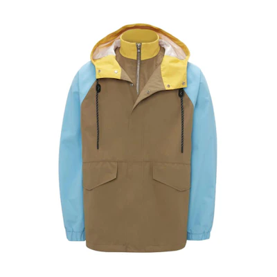 JW Anderson Colorblock Pullover Hoodie Jacket Men Beige JK0295-PG1487-126