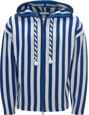 JW Anderson Colorblock Striped Zip-Up Hoodie Jacket Blue KW1101-YN0008-856 Buy JW Anderson Colorblock Striped Zip-Up Hoodie Jacket Blue KW1101-YN0008-856
