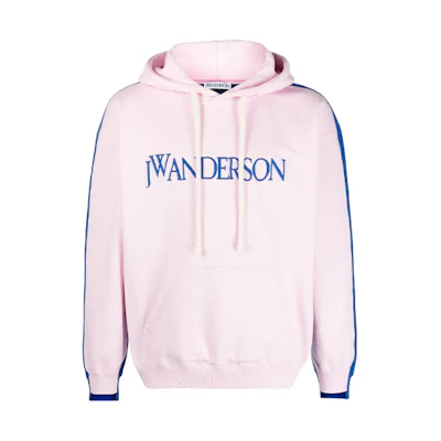 JW Anderson Deconstructed Logo Embroidery Pink Hoodie - Casual Wear JO0020-PG0408-397