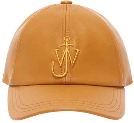 JW Anderson 刺繡字母黃皮革帽 AC0198LA027715482 Buy JW Anderson 刺繡字母黃皮革帽 AC0198LA027715482