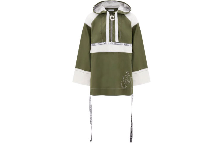 JW Anderson FW21 Colorblock Hoodie Green Long Sleeve TP0169-PG0732-500