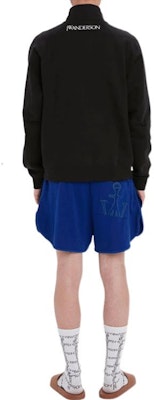 JW Anderson FW21 Half-Zip Sweatshirt Jacket Patch Hitam Lelaki JO0082PG0458-999 Shop JW Anderson FW21 Half-Zip Sweatshirt Jacket Patch Hitam Lelaki JO0082PG0458-999