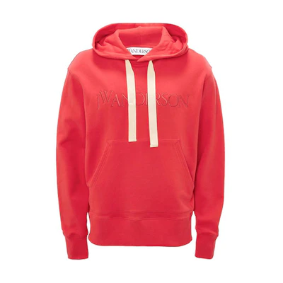 JW Anderson FW21 Logo Embroidered Pullover Unisex Sweatshirt Red JO0071PG0771-459