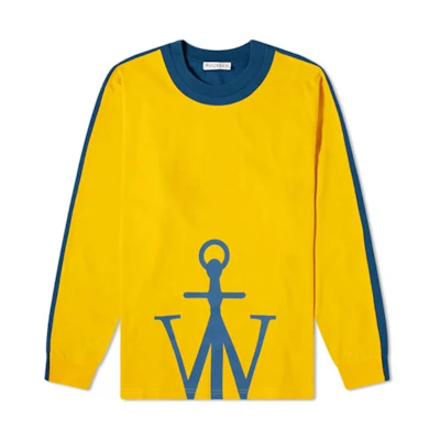JW Anderson FW21 Logo Graphic Yellow Crewneck Sweatshirt JT0032-PG0403-252