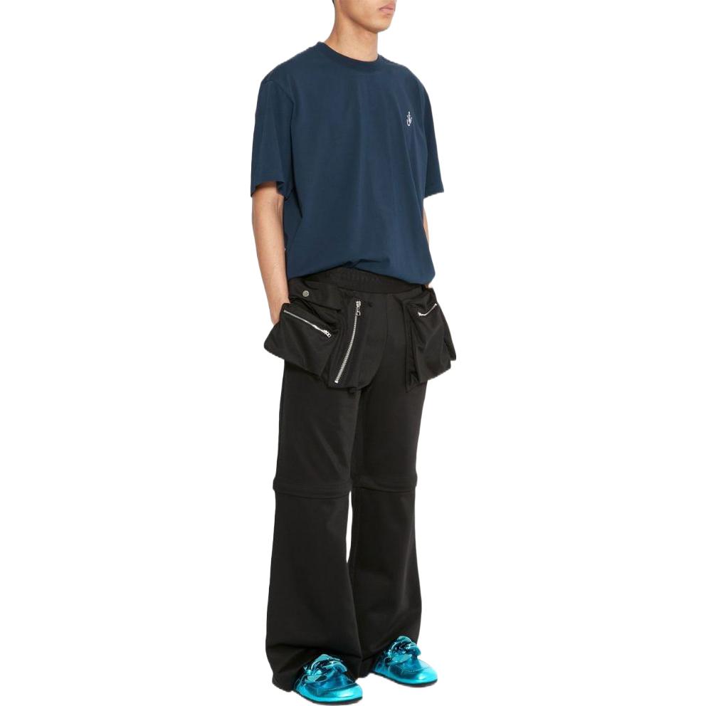 Purchase JW Anderson FW22 Pantalones Negros de Tiro Medio Acampanados para Hombre JR0006PG0966999