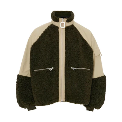 JW Anderson FW22 Color Block Zip-Up Jacket Brown () JK0201PG0939-560