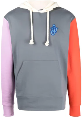 JW Anderson FW22 Floral Embroidery Patchwork Pullover Hoodie Grey JW0052PG0771-791 Buy JW Anderson FW22 Floral Embroidery Patchwork Pullover Hoodie Grey JW0052PG0771-791
