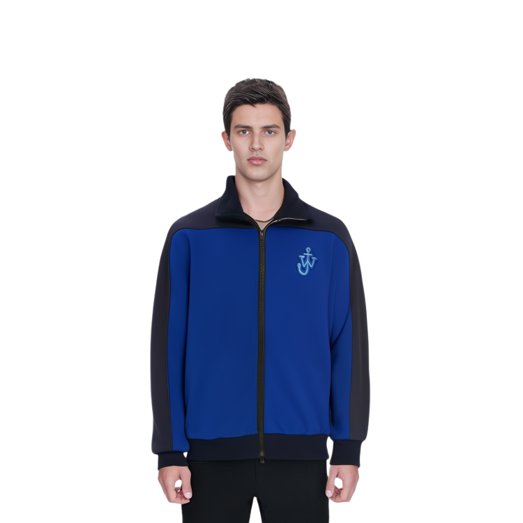 Sizing JW Anderson FW22 Jaket Turtleneck Logo Cetakan Warna-warni Pakaian Luar. JW0035PG0966740