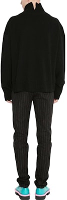 JW Anderson FW22 Sweater Turtleneck Rajut Wol Pola Hitam. KW0725YN0200-999 Shop JW Anderson FW22 Sweater Turtleneck Rajut Wol Pola Hitam. KW0725YN0200-999