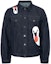 Buy JW Anderson FW22 Jaket Denim Cetakan Swan Lengan Panjang Indigo DJ0013PG0350870