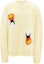 Order JW Anderson FW22 Kuning Kartun Grafik Wool Knit Sweater Crewneck KW0701YN0008-208