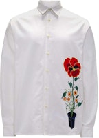 JW Anderson FW24 White Floral Print Long Sleeve Button-Down Shirt SH0322PG1140001-WHITE JW Anderson FW24 White Floral Print Long Sleeve Button-Down Shirt SH0322PG1140001-WHITE