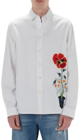Lookbook JW Anderson FW24 白色花卉印花長袖襯衫 SH0322PG1140001-WHITE