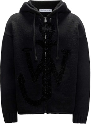 JW Anderson FW24 Baju Sejuk Oversized Corak Zip Lengan Panjang Hitam Lelaki KW1238YN0170999 Buy JW Anderson FW24 Baju Sejuk Oversized Corak Zip Lengan Panjang Hitam Lelaki KW1238YN0170999