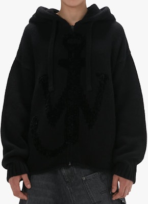 JW Anderson FW24 Baju Sejuk Oversized Corak Zip Lengan Panjang Hitam Lelaki KW1238YN0170999 Lookbook JW Anderson FW24 Baju Sejuk Oversized Corak Zip Lengan Panjang Hitam Lelaki KW1238YN0170999