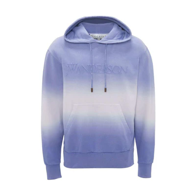 JW Anderson Gradient Hoodie Lavender Purple Dropped Shoulder Design JW0192PG1632748-PURPLE