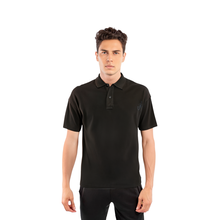 Cheap JW Anderson Polo Camiseta Marrón Hombre Confortable Bordado Logo Manga Corta JO0196PG0960-600