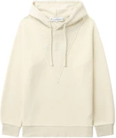 JW Anderson Logo Embroidered Ivory White Hoodie - Casual Wear JW0154PG1397161-WHITE JW Anderson Logo Embroidered Ivory White Hoodie - Casual Wear JW0154PG1397161-WHITE