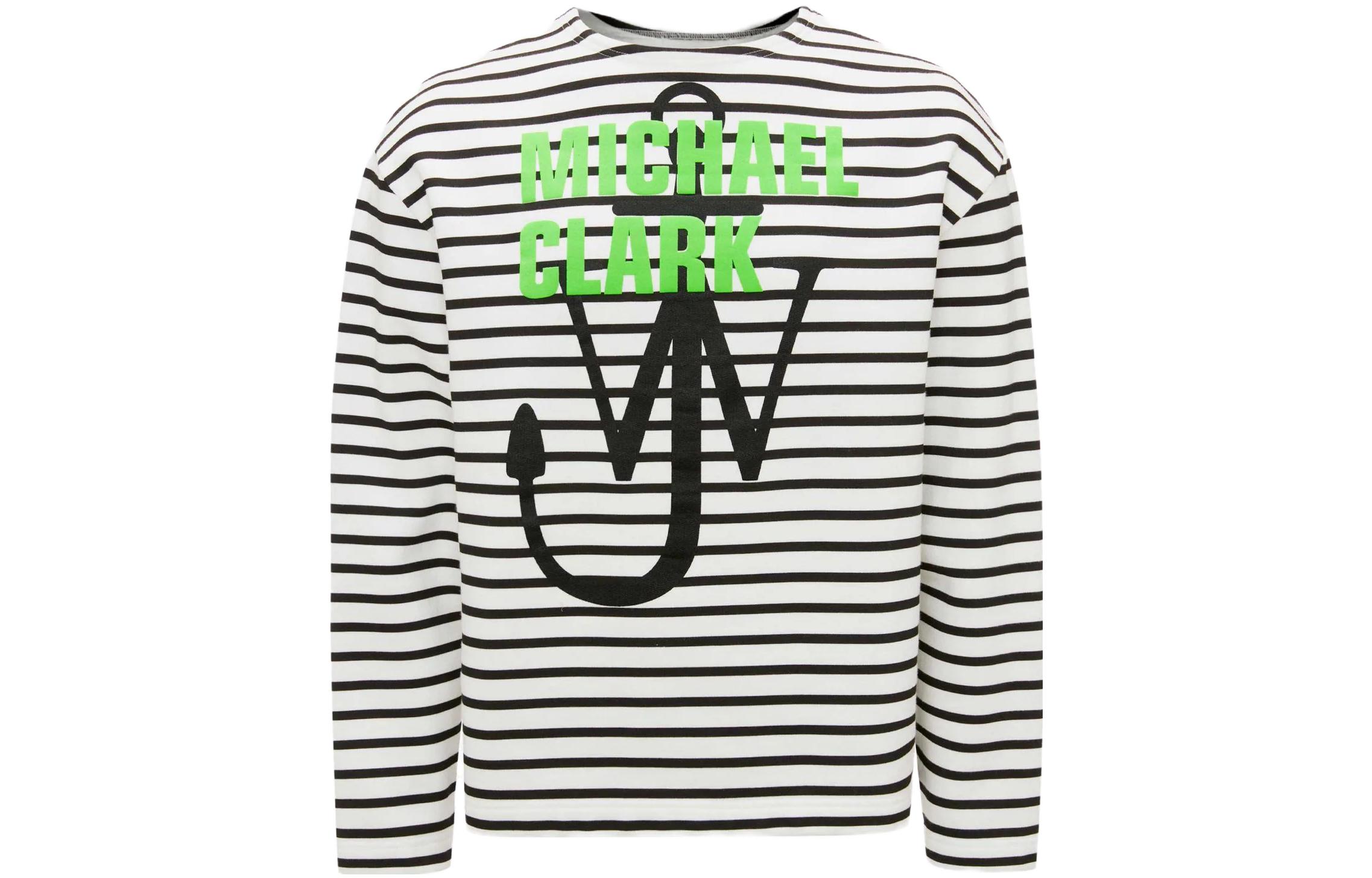 JW Anderson Michael Clark Stripe Sweatshirt with Anchor Logo Unisex Multicolor JW0127-PG1440-903