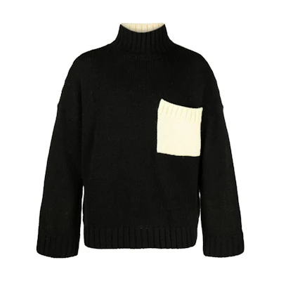 JW Anderson Multi-Color Turtleneck Knit Pullover Sweater KW0939-YN0144-973