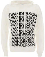JW Anderson Oversized Letter Print Hoodie White KW0848YN0170903 JW Anderson Oversized Letter Print Hoodie White KW0848YN0170903