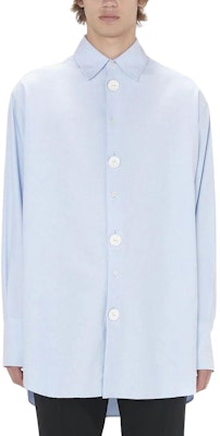 Kemeja Lengan Panjang JW Anderson Oversize dengan Kancing Keramik Biru SH0290PG1140-804 Lookbook Kemeja Lengan Panjang JW Anderson Oversize dengan Kancing Keramik Biru SH0290PG1140-804