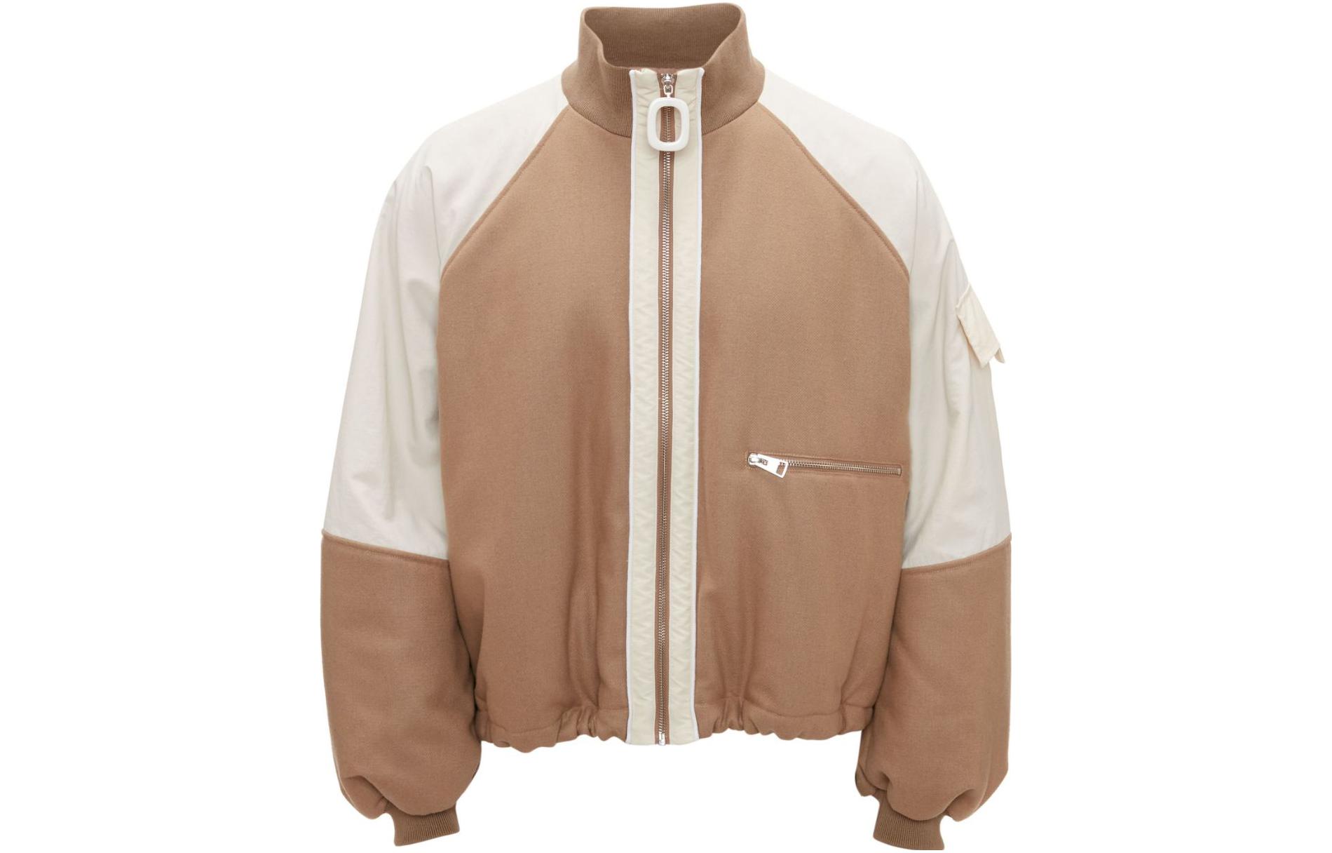 JW Anderson Patchwork Turtleneck Jacket Beige JK0251PG1364132