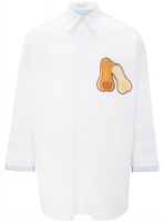 JW Anderson Pumpkin Print Loose Long Sleeve Shirt White SH0115-PG0587-001 JW Anderson Pumpkin Print Loose Long Sleeve Shirt White SH0115-PG0587-001