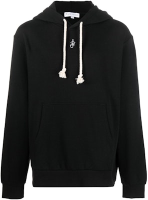 JW Anderson Solid Color Hoodie Black Long Sleeve Pullover JW0111PG1339999 Buy JW Anderson Solid Color Hoodie Black Long Sleeve Pullover JW0111PG1339999
