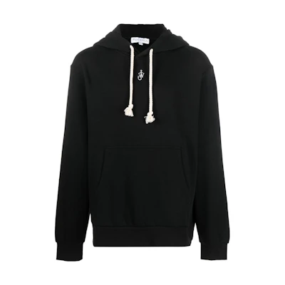 JW Anderson Solid Color Hoodie Black Long Sleeve Pullover JW0111PG1339999
