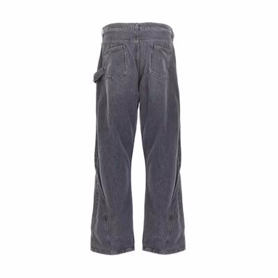 JW Anderson Solid Color Mid-Waist Zipper Jeans Men’s Grey DT0110PG1745929
