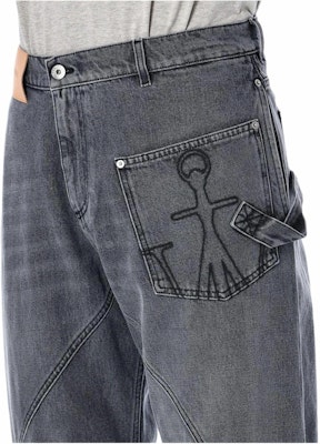 JW Anderson Seluar Jeans Lelaki Mid-Waist Kelabu dengan Zip DT0110PG1745929 Details for JW Anderson Seluar Jeans Lelaki Mid-Waist Kelabu dengan Zip DT0110PG1745929