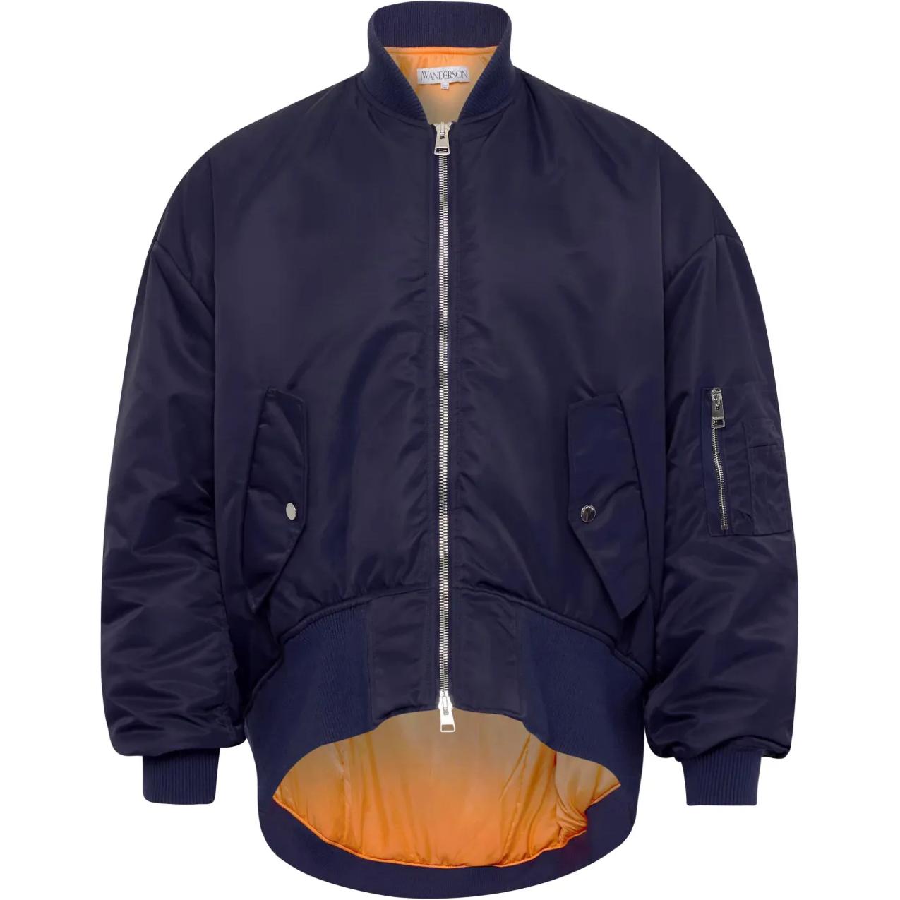 JW Anderson Solid Color Zip-Up Bomber Jacket Blue JK0357PG1696888