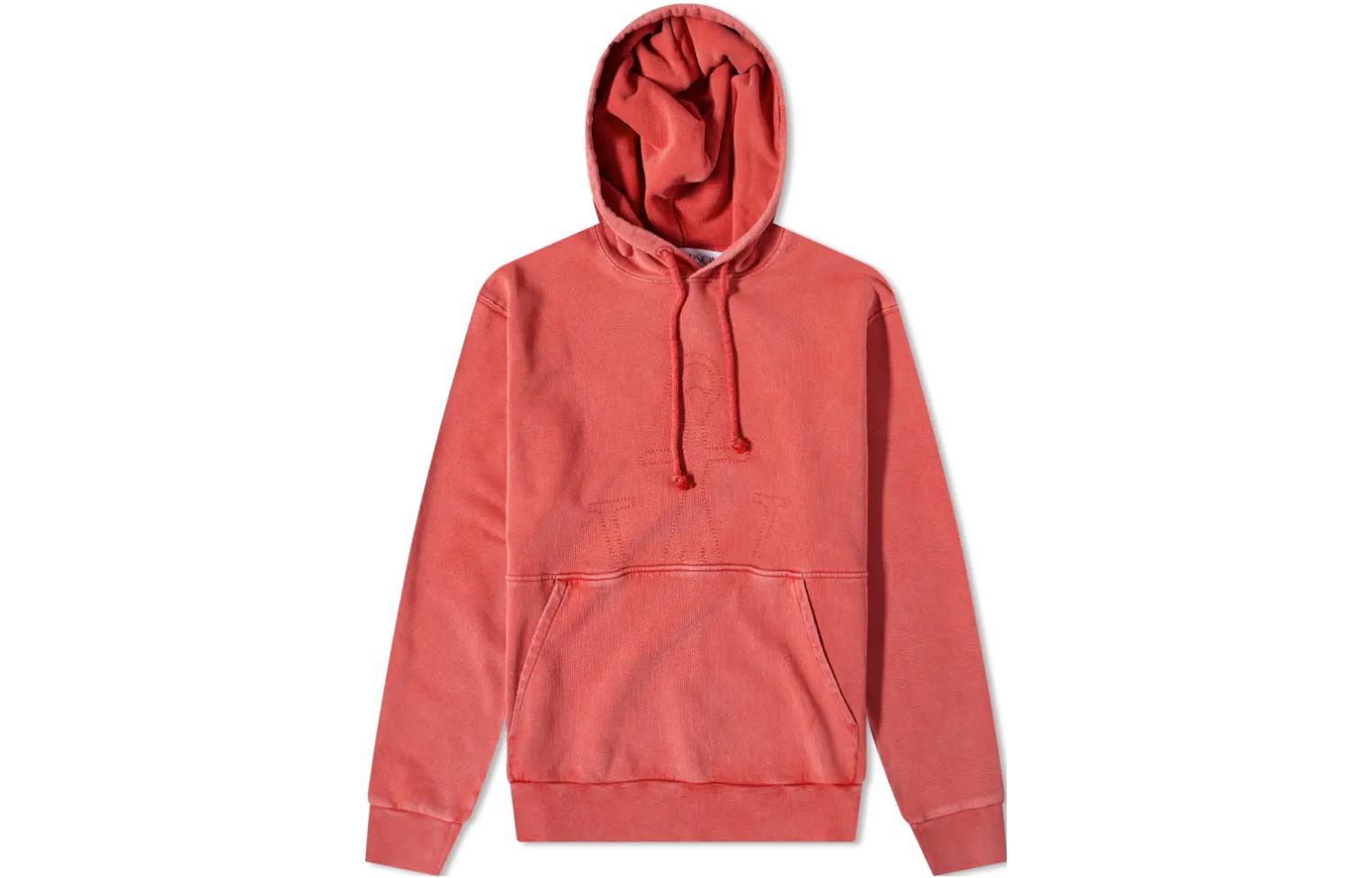 JW Anderson Solid Oversized Drawstring Hoodie Men’s Red JW0073-PG1192-459