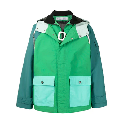 JW Anderson SS21 Oversized Green Pocket Hoodie Jacket JK0065-PG0536-500