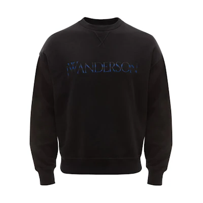 JW Anderson SS21 Solid Logo Crewneck Sweatshirt Black () JE0119-PG0247-999